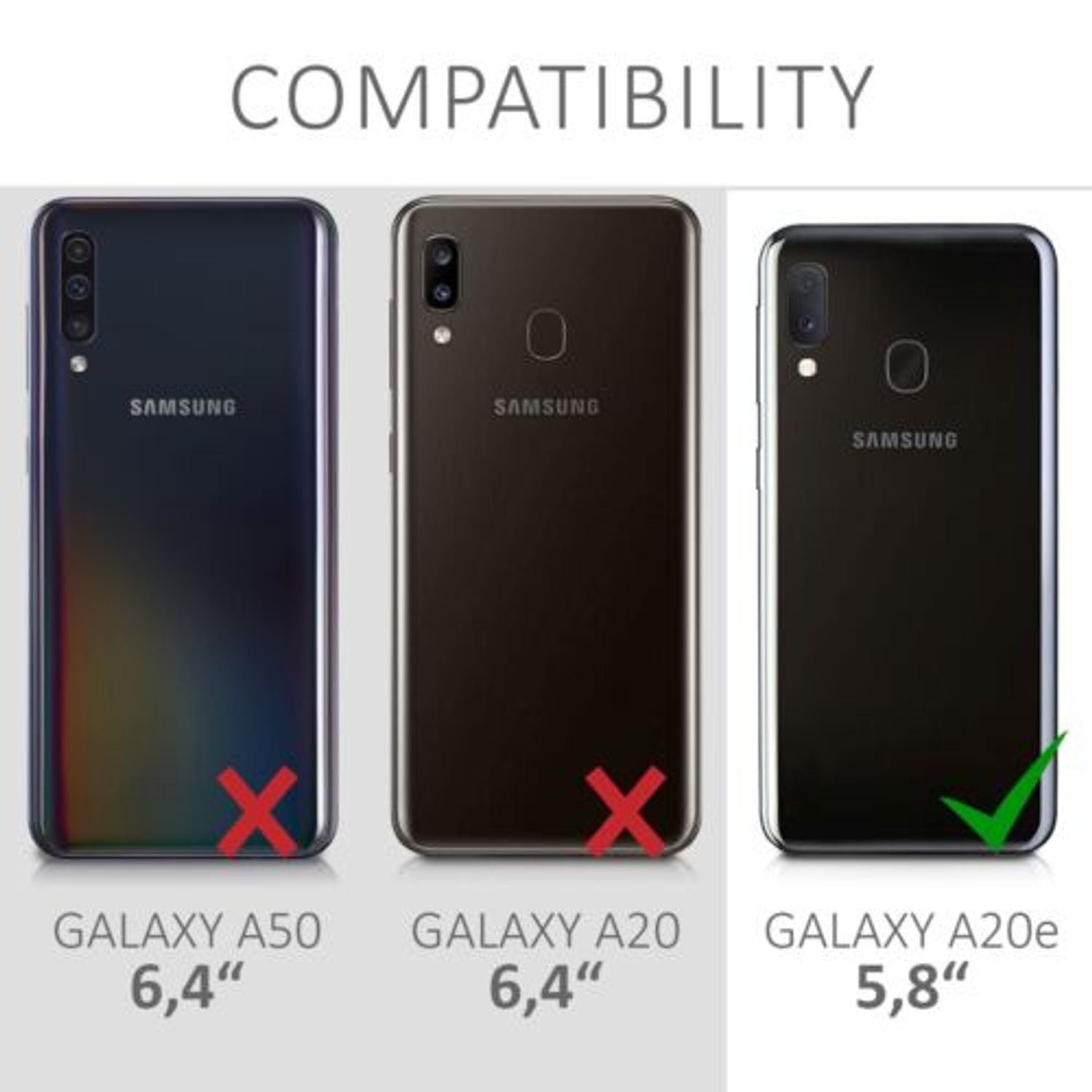 Husa pentru Samsung Galaxy A20e, Silicon, Negru, 49525.01 fotografia produsului View 6 L