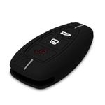 Husa Cheie Auto pentru Ford, 3 Butoane, Keyless Go, Silicon, Negru, 53133.05 fotografia produsului View 2 S