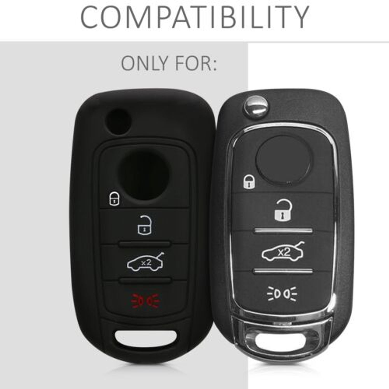 Husa Cheie Auto pentru Fiat, 4 Butoane, Silicon, Multicolor, 45567.06 fotografia produsului View 6 L