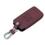 Husa Cheie Auto pentru Renault/Dacia, 4 Butoane, Keyless Go, Piele nabuc, Rosu, 48564.20 fotografia produsului View 2 S