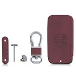 Husa Cheie Auto pentru Renault/Dacia, 4 Butoane, Keyless Go, Piele nabuc, Rosu, 48564.20 fotografia produsului View 5 S