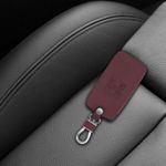 Husa Cheie Auto pentru Renault/Dacia, 4 Butoane, Keyless Go, Piele nabuc, Rosu, 48564.20 fotografia produsului View 3 S