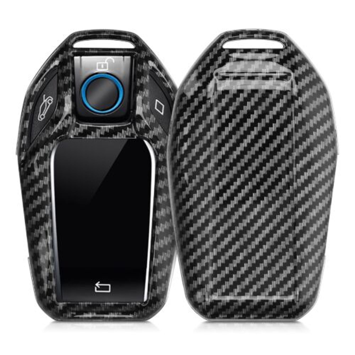Husa Cheie Auto pentru BMW, Display, Plastic, Negru, 49672.01 fotografia produsului