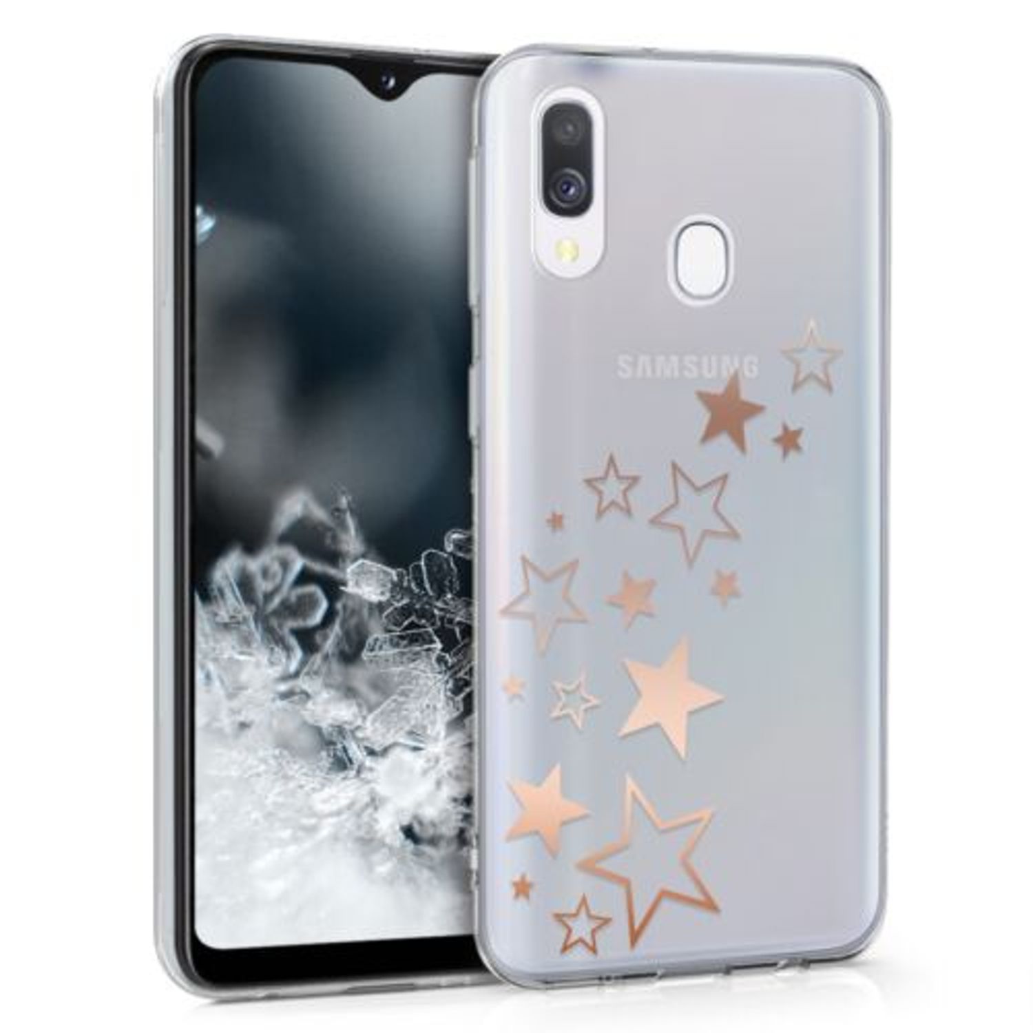 Husa pentru Samsung Galaxy A20e, Silicon, Rose Gold, 48744.09 fotografia produsului