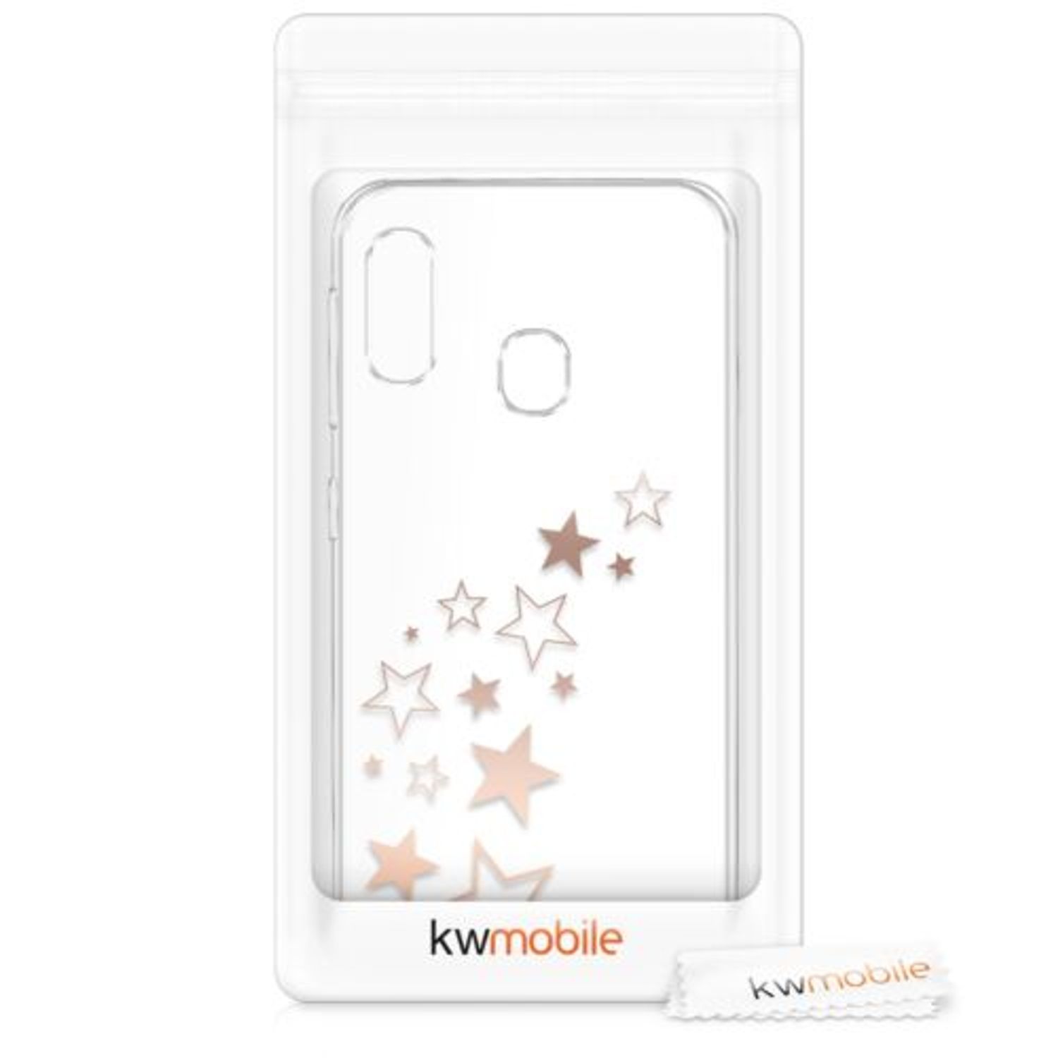 Husa pentru Samsung Galaxy A20e, Silicon, Rose Gold, 48744.09 fotografia produsului View 7 L