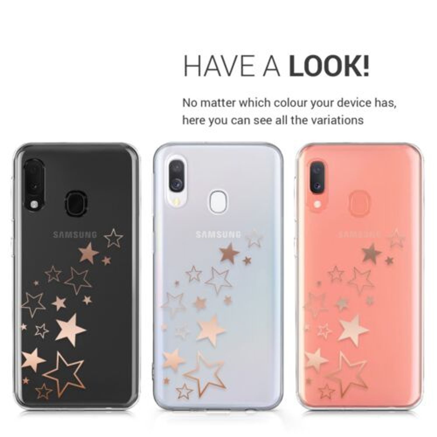 Husa pentru Samsung Galaxy A20e, Silicon, Rose Gold, 48744.09 fotografia produsului View 5 L