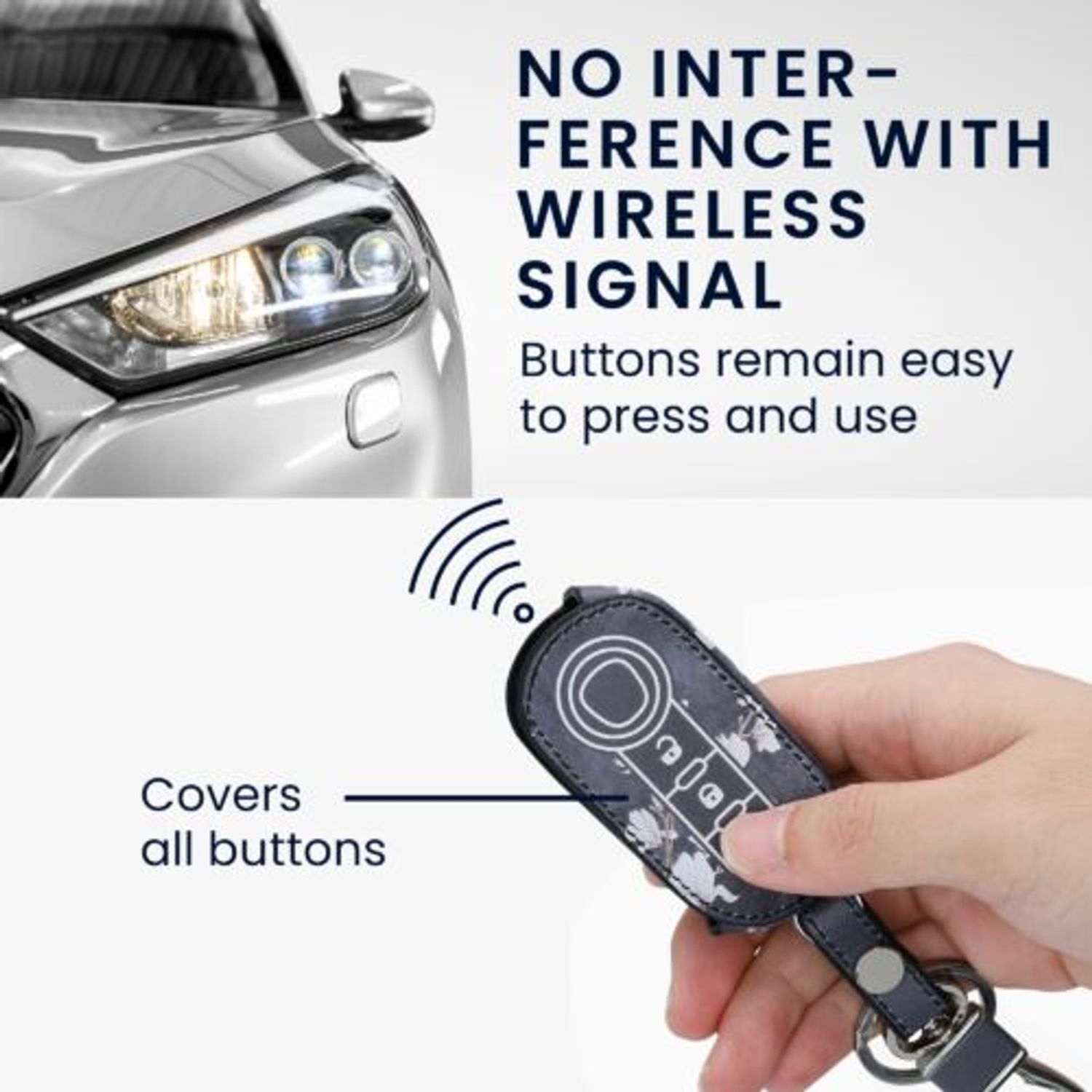 Husa Cheie Auto pentru Fiat/Lancia, 3 Butoane, Kwmobile, Piele ecologica, Multicolor, 46923.06 fotografia produsului View 4 L