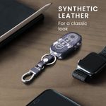 Husa Cheie Auto pentru Fiat/Lancia, 3 Butoane, Kwmobile, Piele ecologica, Multicolor, 46923.06 fotografia produsului View 7 S