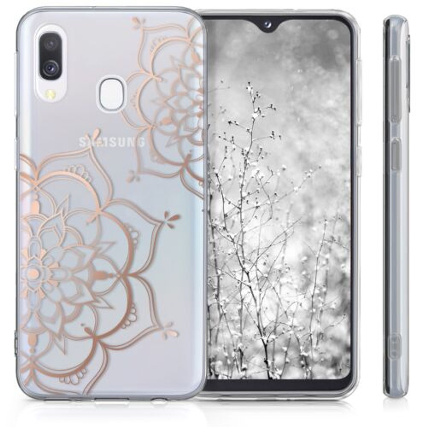 Husa pentru Samsung Galaxy A20e, Silicon, Rose Gold, 48744.20 fotografia produsului View 2 L