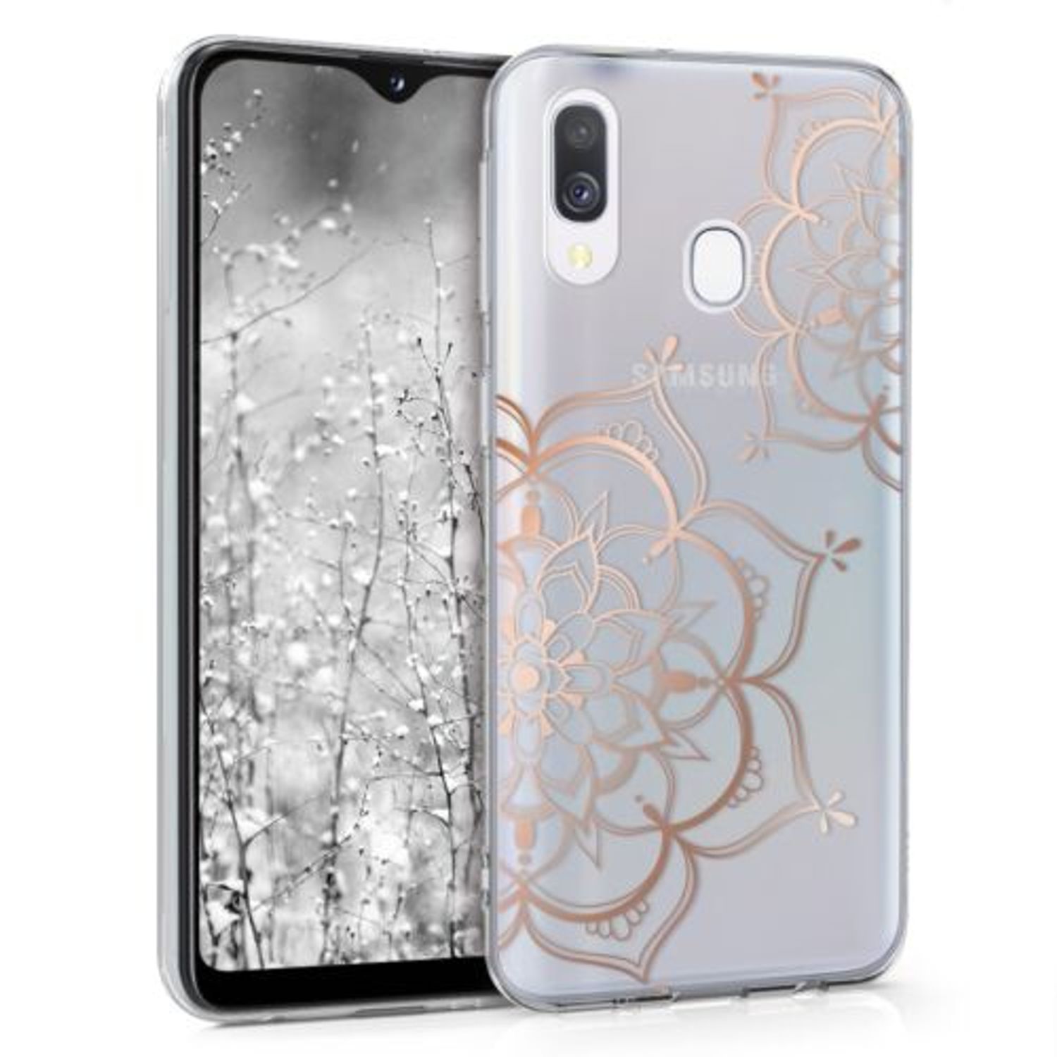 Husa pentru Samsung Galaxy A20e, Silicon, Rose Gold, 48744.20 fotografia produsului
