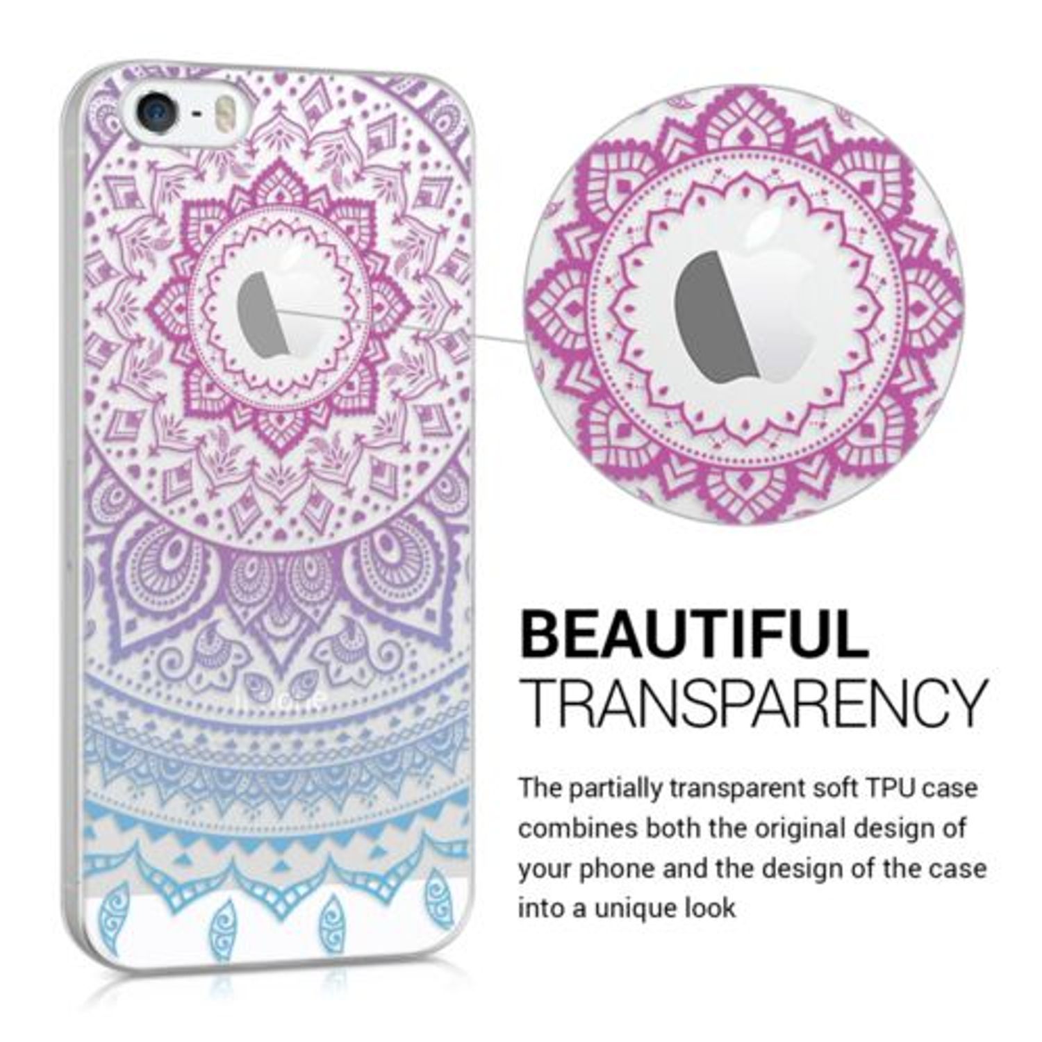 Husa pentru Apple iPhone 5/iPhone 5s/iPhone SE, Silicon, Multicolor, 35160.10 fotografia produsului View 2 L
