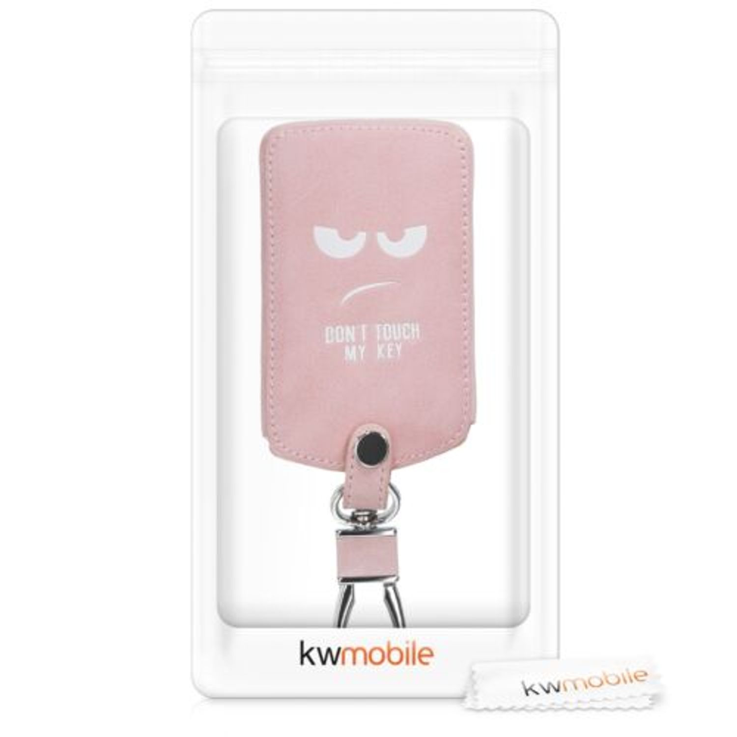 Husa Cheie Auto pentru Renault/Dacia, 4 Butoane, Keyless Go, Piele ecologica, Roz, 46356.03 fotografia produsului View 8 L