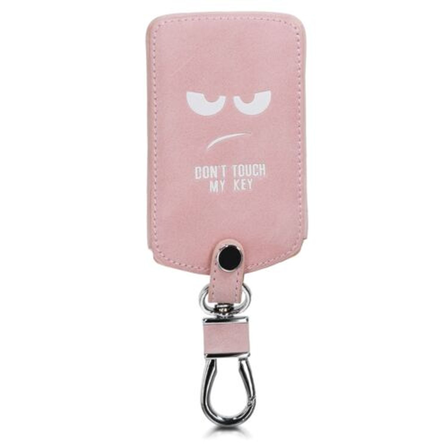 Husa Cheie Auto pentru Renault/Dacia, 4 Butoane, Keyless Go, Piele ecologica, Roz, 46356.03 fotografia produsului View 7 L