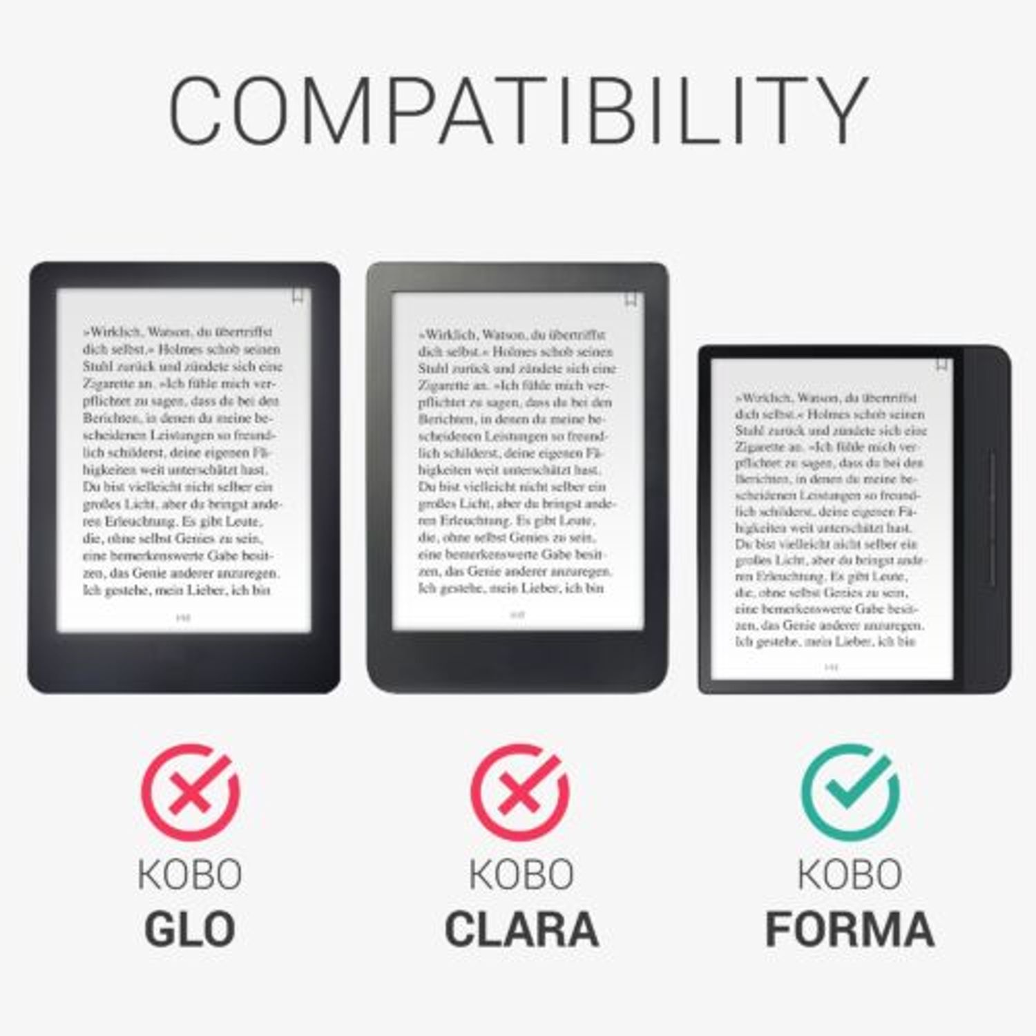 Husa pentru Kobo Forma, Piele ecologica, Multicolor, Kwmobile, 49721.06 fotografia produsului View 6 L