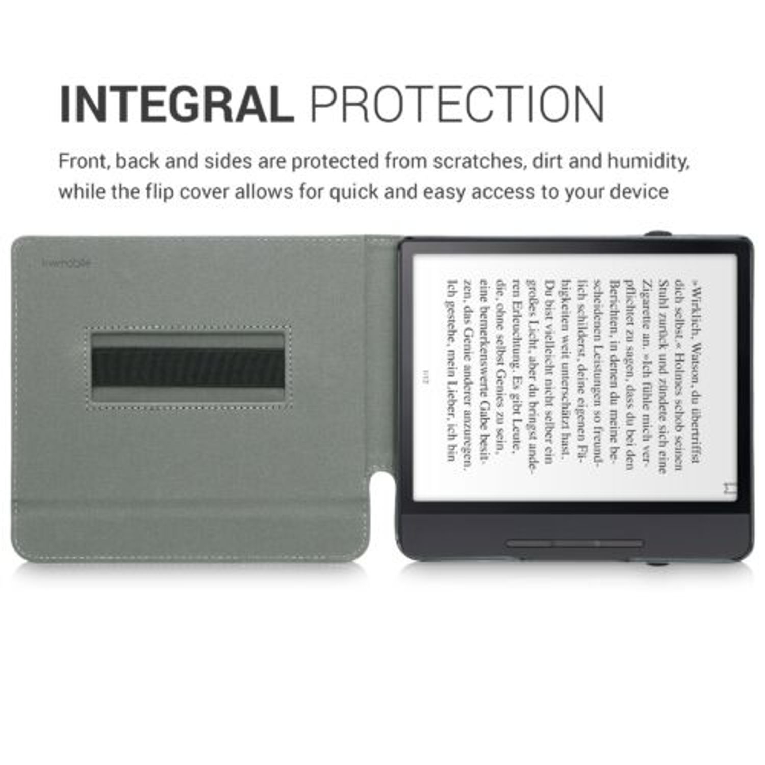 Husa pentru Kobo Forma, Piele ecologica, Multicolor, Kwmobile, 49721.06 fotografia produsului View 5 L