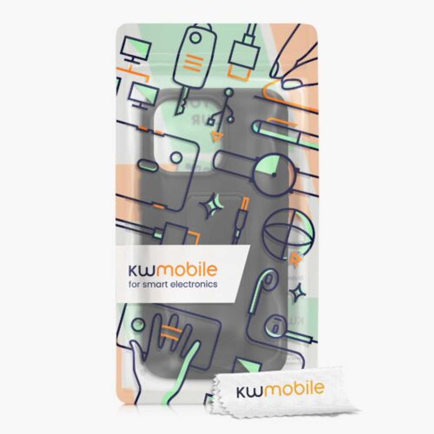 Husa Kwmobile pentru Apple iPhone 13 Pro, Silicon, Negru, 58277.01 fotografia produsului View 7 L