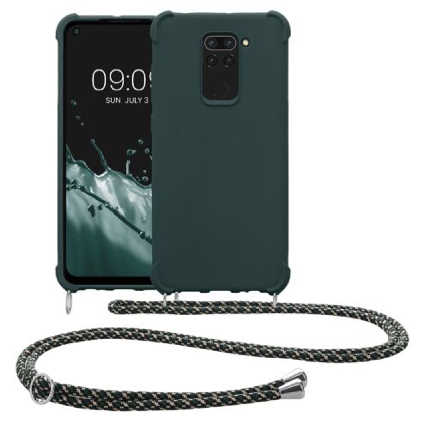 Husa Kwmobile pentru Xiaomi Redmi Note 9, Silicon, Verde, 53147.169 fotografia produsului