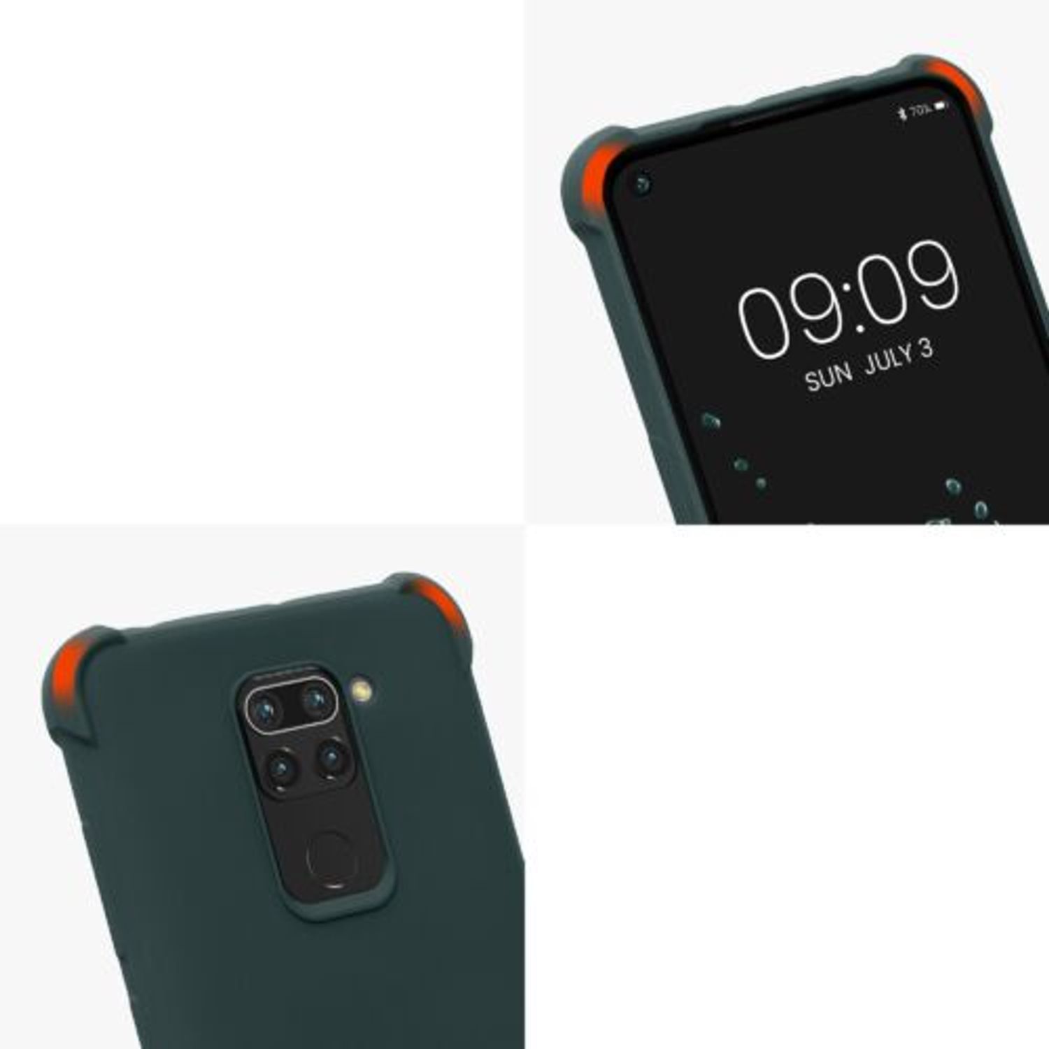 Husa Kwmobile pentru Xiaomi Redmi Note 9, Silicon, Verde, 53147.169 fotografia produsului View 8 L
