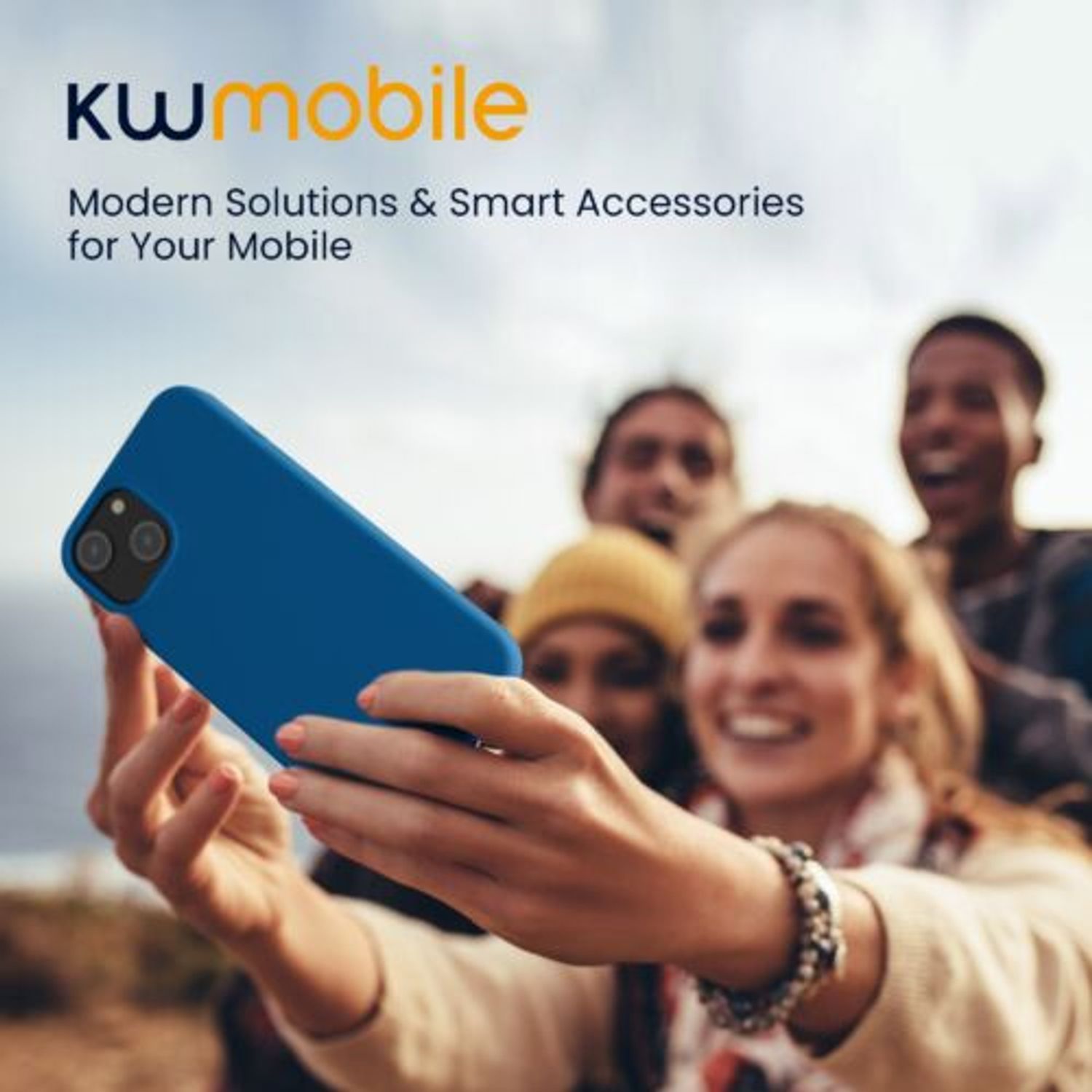 Husa Kwmobile pentru Apple iPhone 14, Silicon, Albastru, 59071.228 fotografia produsului View 7 L