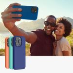 Husa Kwmobile pentru Apple iPhone 14, Silicon, Albastru, 59071.228 fotografia produsului View 9 S