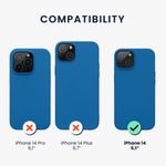 Husa Kwmobile pentru Apple iPhone 14, Silicon, Albastru, 59071.228 fotografia produsului View 2 S