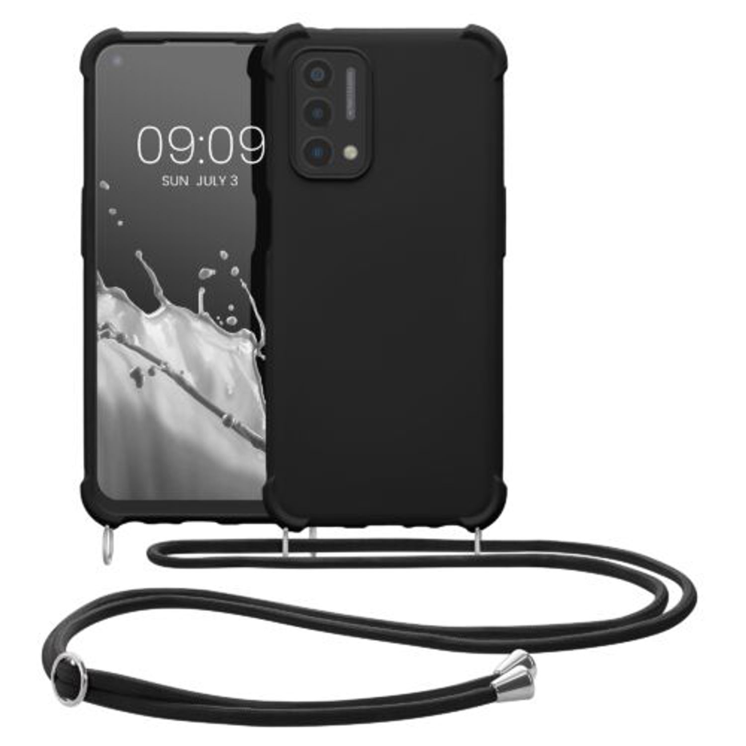Husa Kwmobile pentru OnePlus Nord N200 5G, Silicon, Negru, 59568.01 fotografia produsului