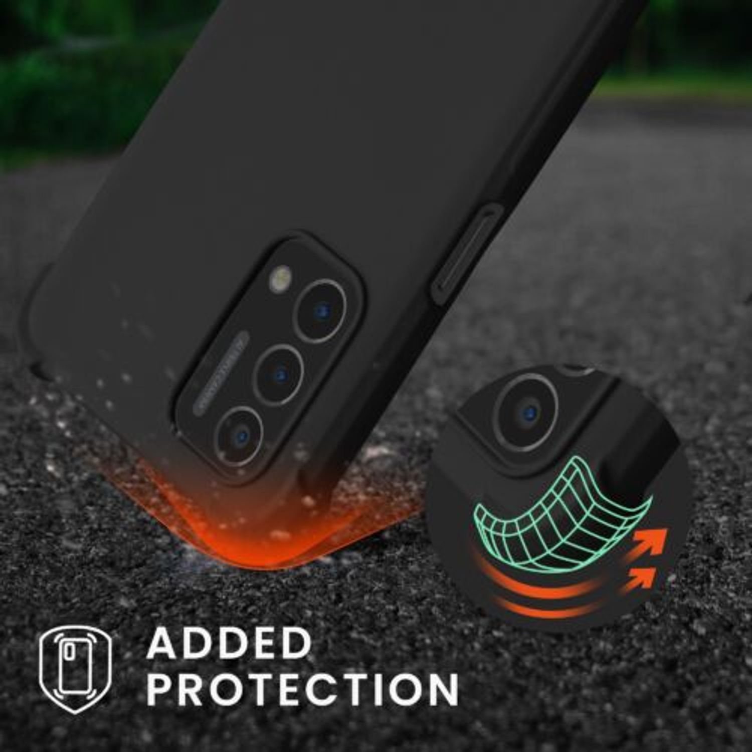 Husa Kwmobile pentru OnePlus Nord N200 5G, Silicon, Negru, 59568.01 fotografia produsului View 2 L