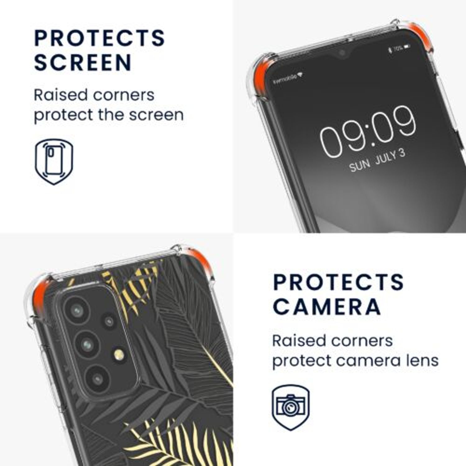 Husa Kwmobile pentru Samsung Galaxy A23, Silicon, Multicolor, 58231.01 fotografia produsului View 3 L
