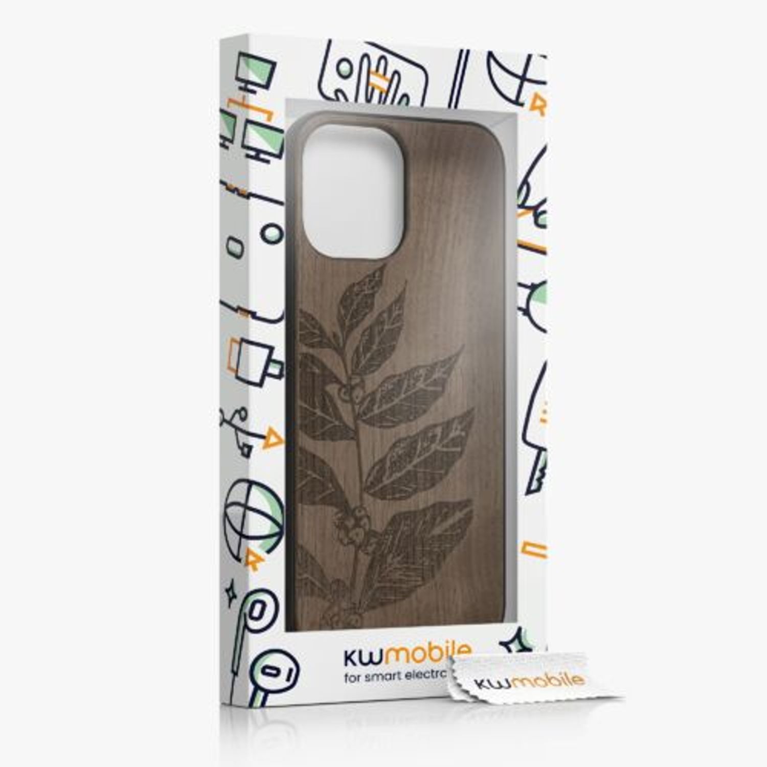 Husa Kwmobile pentru Apple iPhone 13 Pro Max, Lemn, Maro, 55980.09 fotografia produsului View 8 L