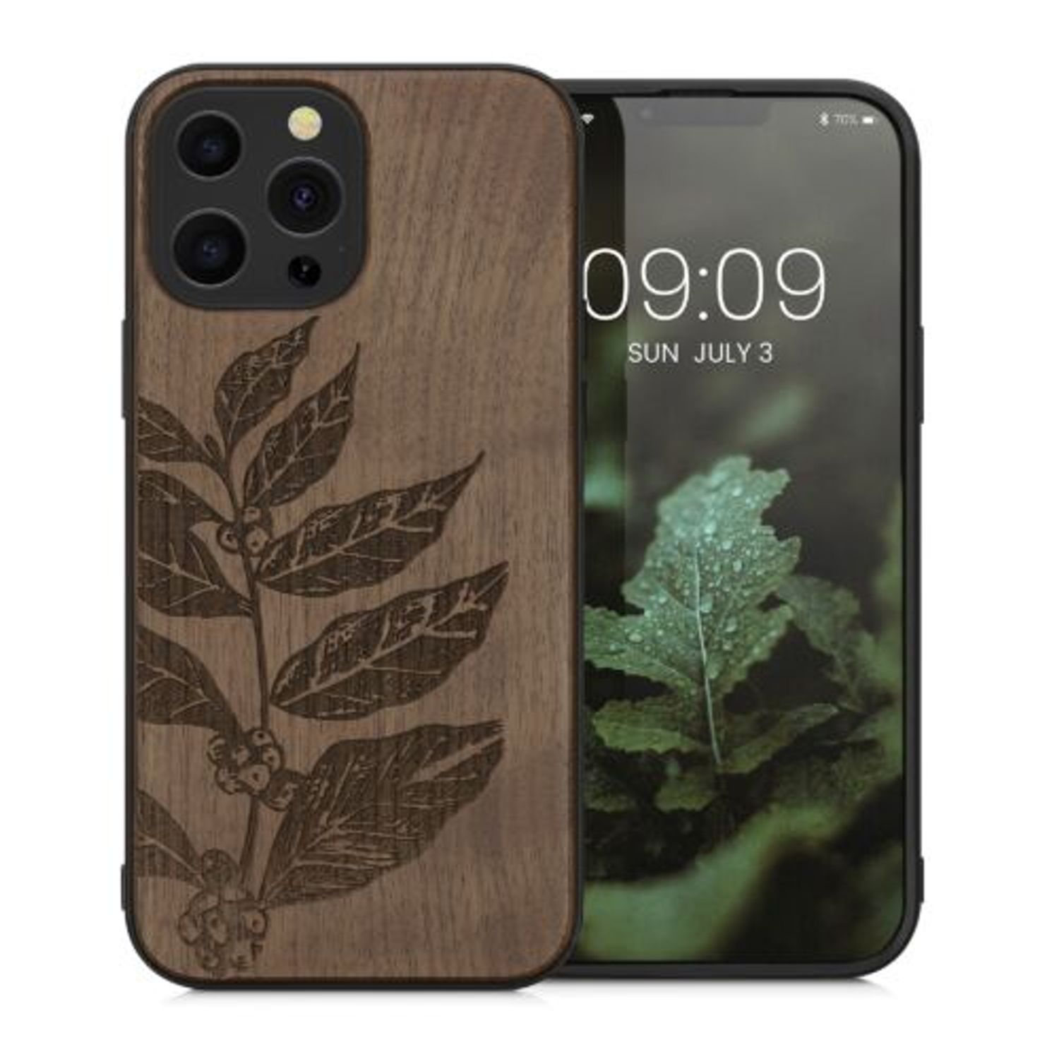 Husa Kwmobile pentru Apple iPhone 13 Pro Max, Lemn, Maro, 55980.09 fotografia produsului