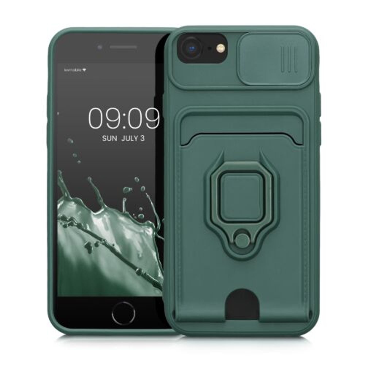 Husa Kwmobile pentru Apple iPhone 8/iPhone 7/iPhone SE 2, Silicon, Verde, 58131.169 fotografia produsului