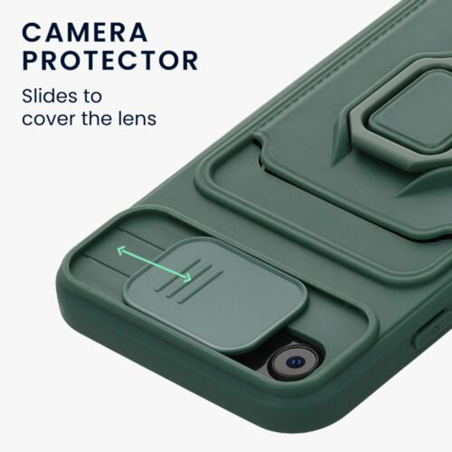 Husa Kwmobile pentru Apple iPhone 8/iPhone 7/iPhone SE 2, Silicon, Verde, 58131.169 fotografia produsului View 3 L
