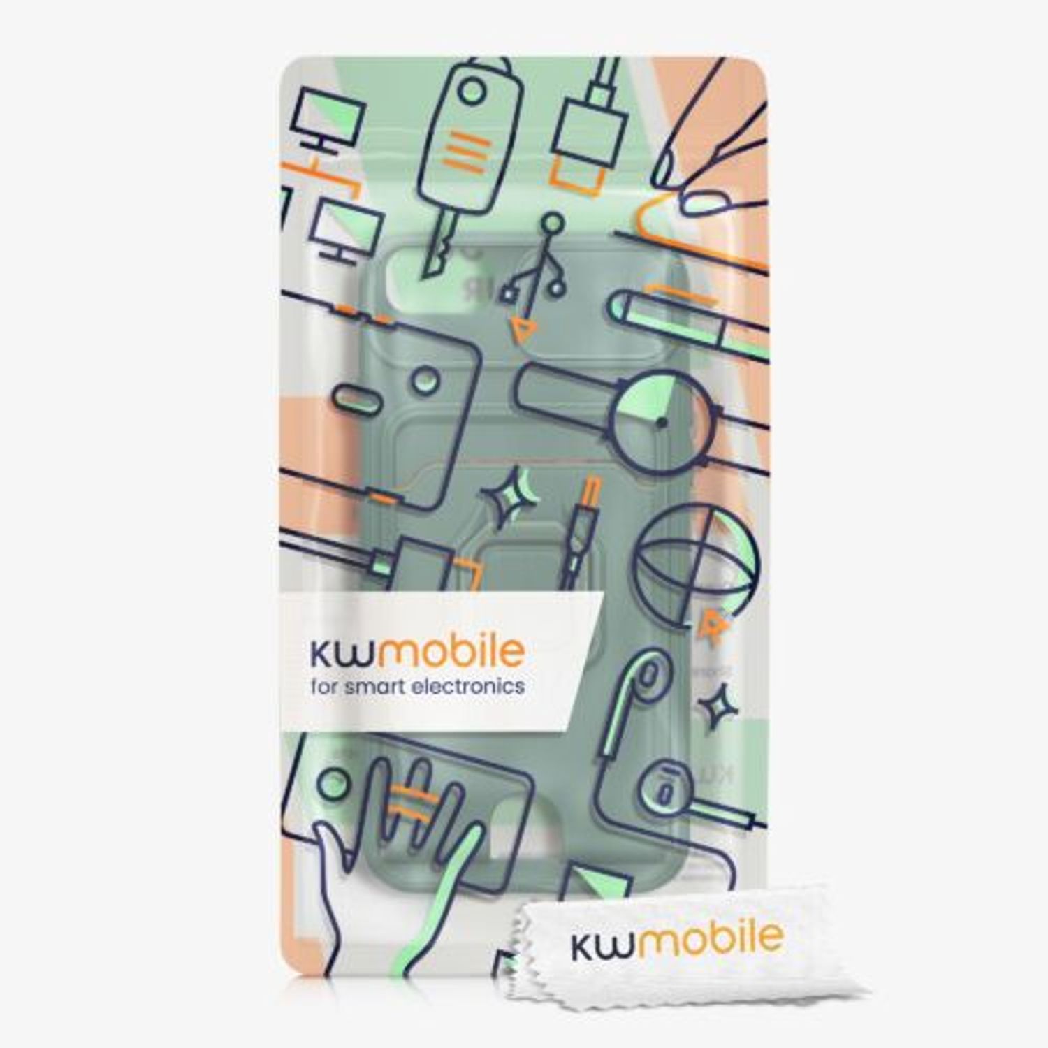 Husa Kwmobile pentru Apple iPhone 8/iPhone 7/iPhone SE 2, Silicon, Verde, 58131.169 fotografia produsului View 7 L