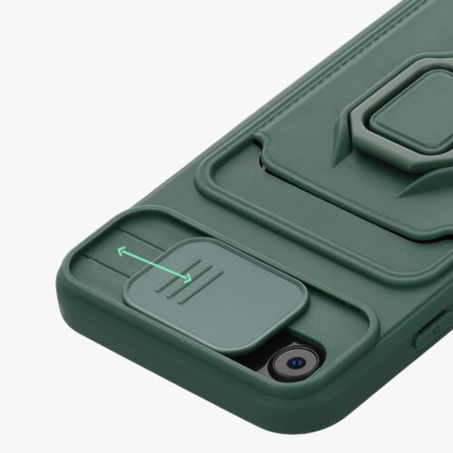 Husa Kwmobile pentru Apple iPhone 8/iPhone 7/iPhone SE 2, Silicon, Verde, 58131.169 fotografia produsului View 11 L