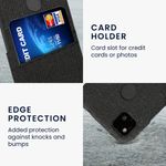 Husa Kwmobile pentru Google Pixel 4a, Textil, Gri, 58138.19 fotografia produsului View 4 S