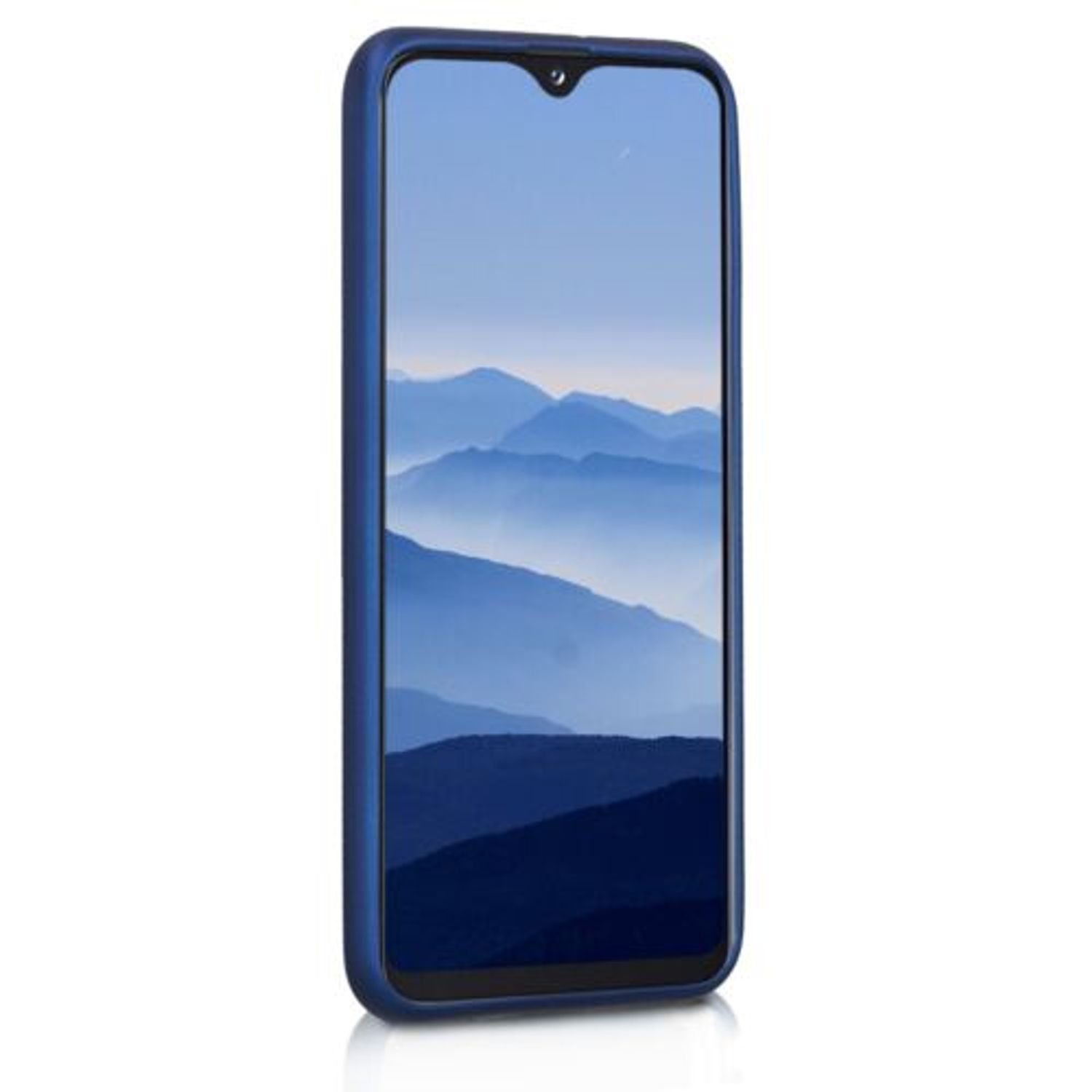 Husa pentru Samsung Galaxy A20e, Silicon, Albastru, 48739.64 fotografia produsului View 3 L