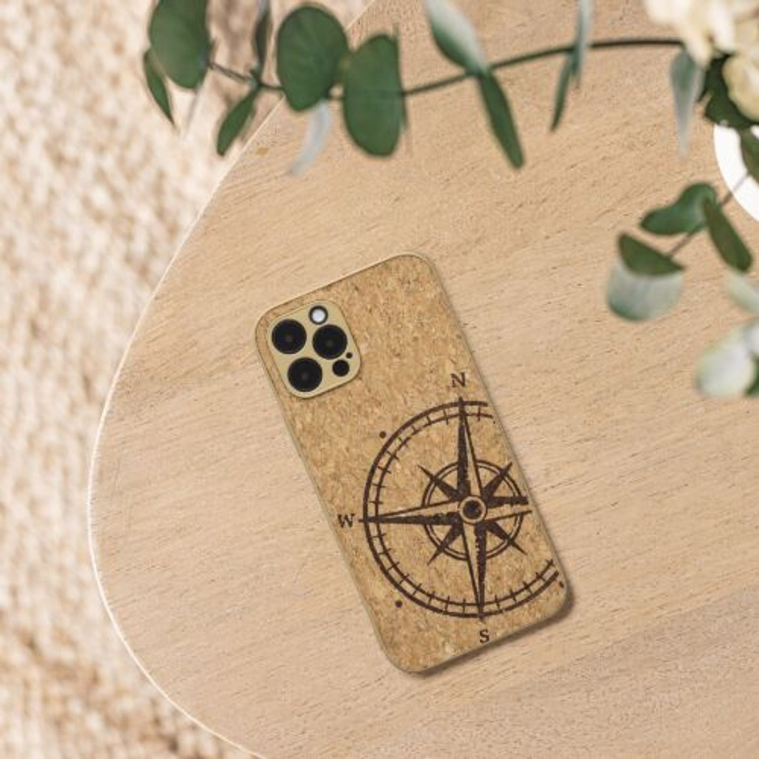 Husa Kwmobile pentru Apple iPhone 12 Pro, Pluta, Maro, 58124.02 fotografia produsului View 2 L
