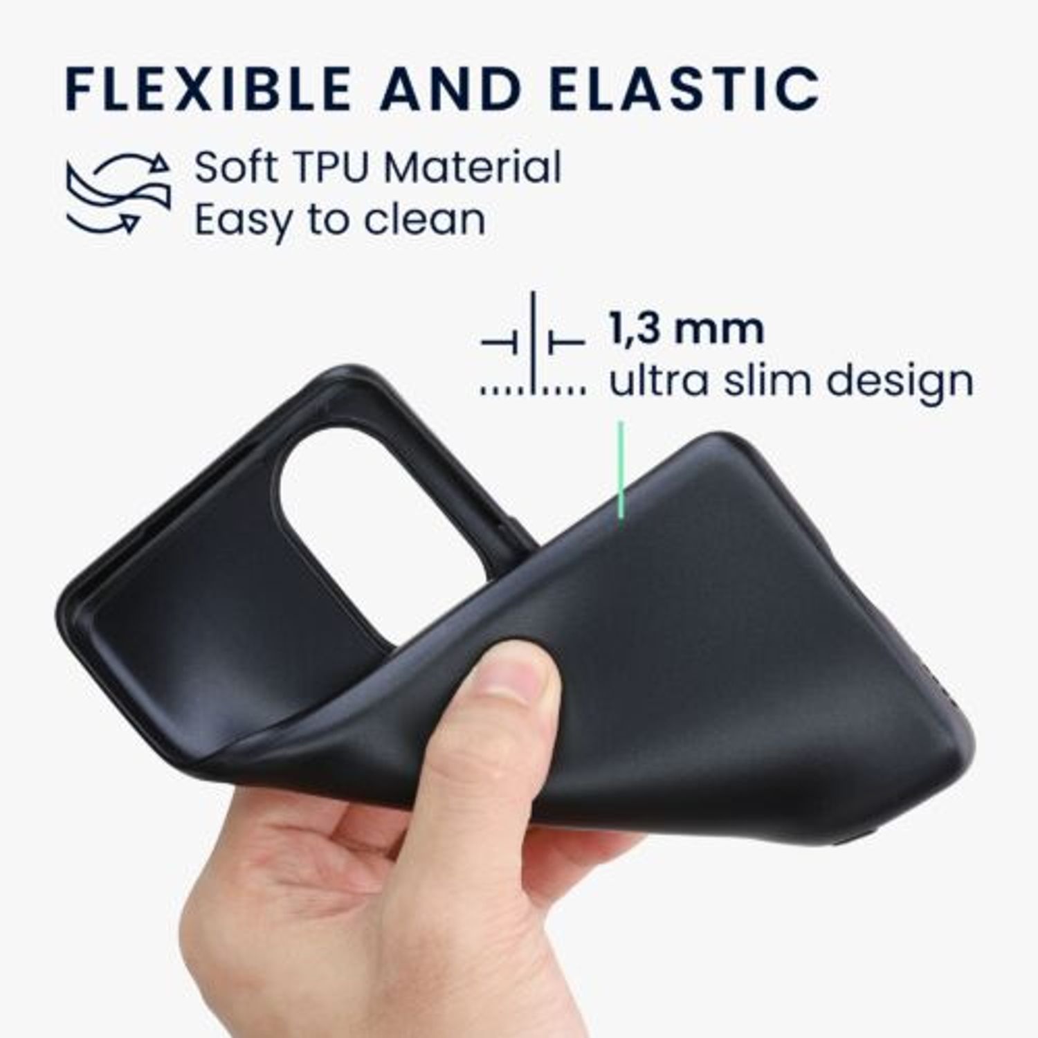 Husa Kwmobile pentru Honor 50, Silicon, Albastru, 57934.115 fotografia produsului View 3 L