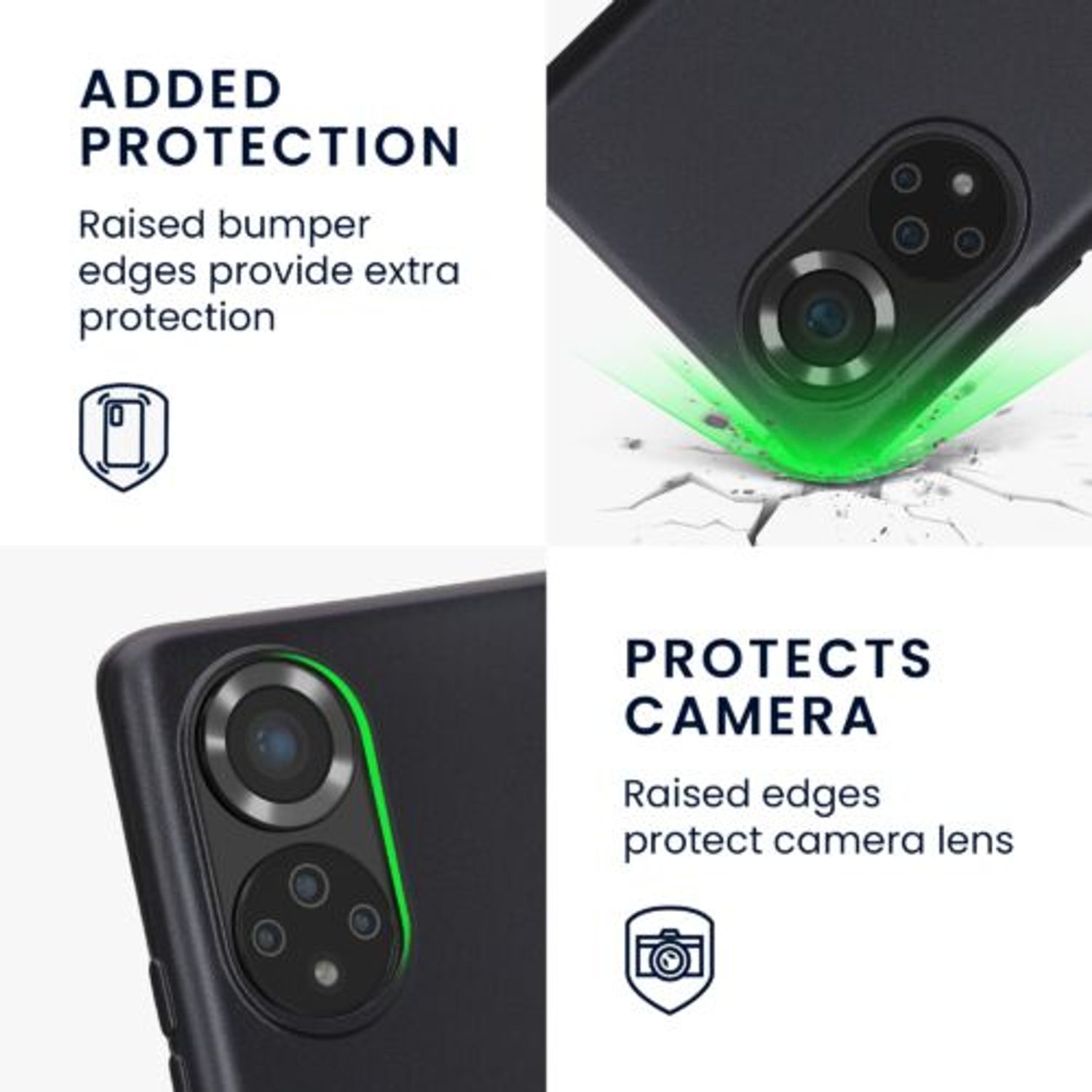 Husa Kwmobile pentru Honor 50, Silicon, Albastru, 57934.115 fotografia produsului View 4 L