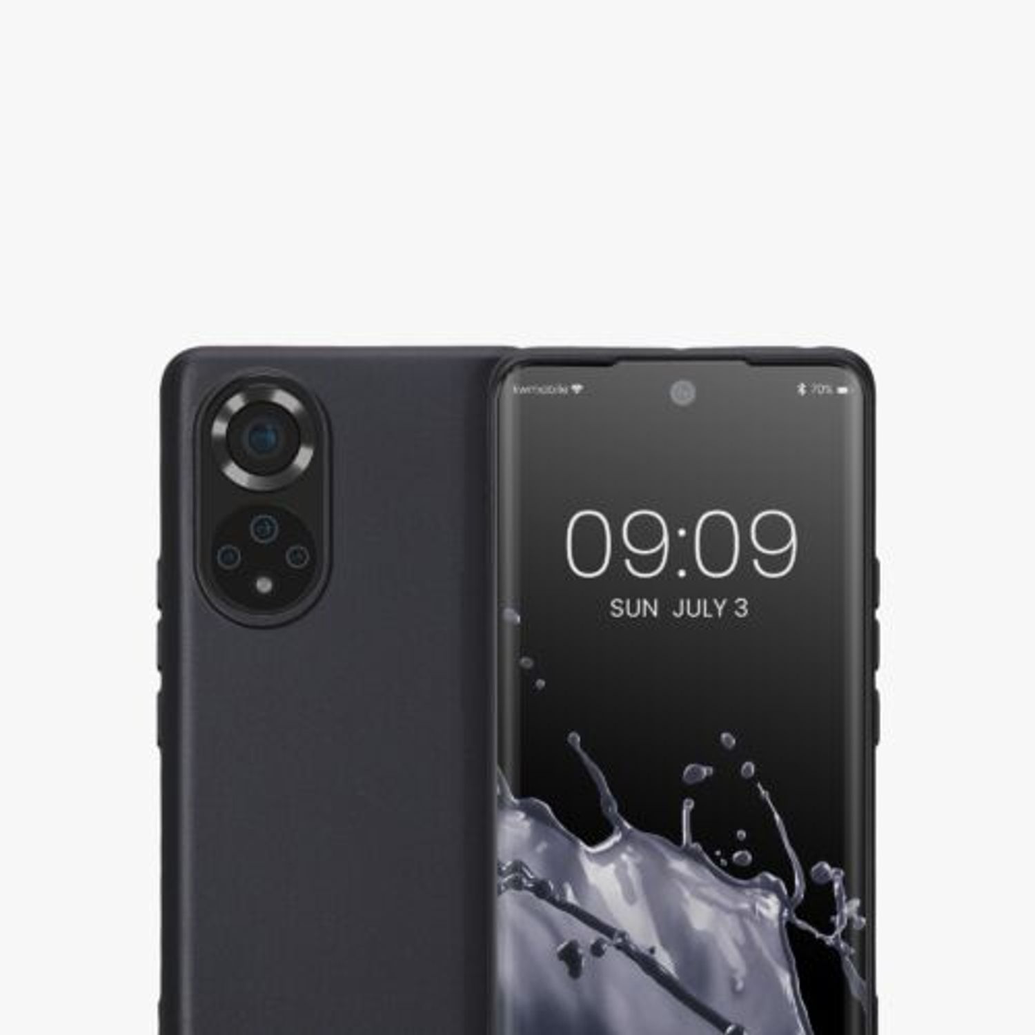 Husa Kwmobile pentru Honor 50, Silicon, Albastru, 57934.115 fotografia produsului View 2 L