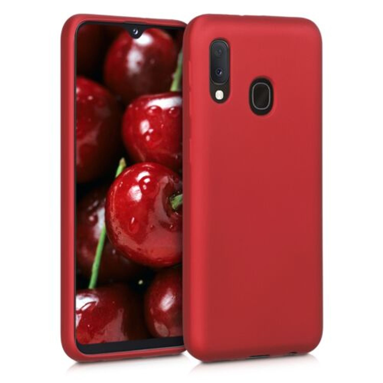Husa pentru Samsung Galaxy A20e, Silicon, Rosu, 48739.36 fotografia produsului