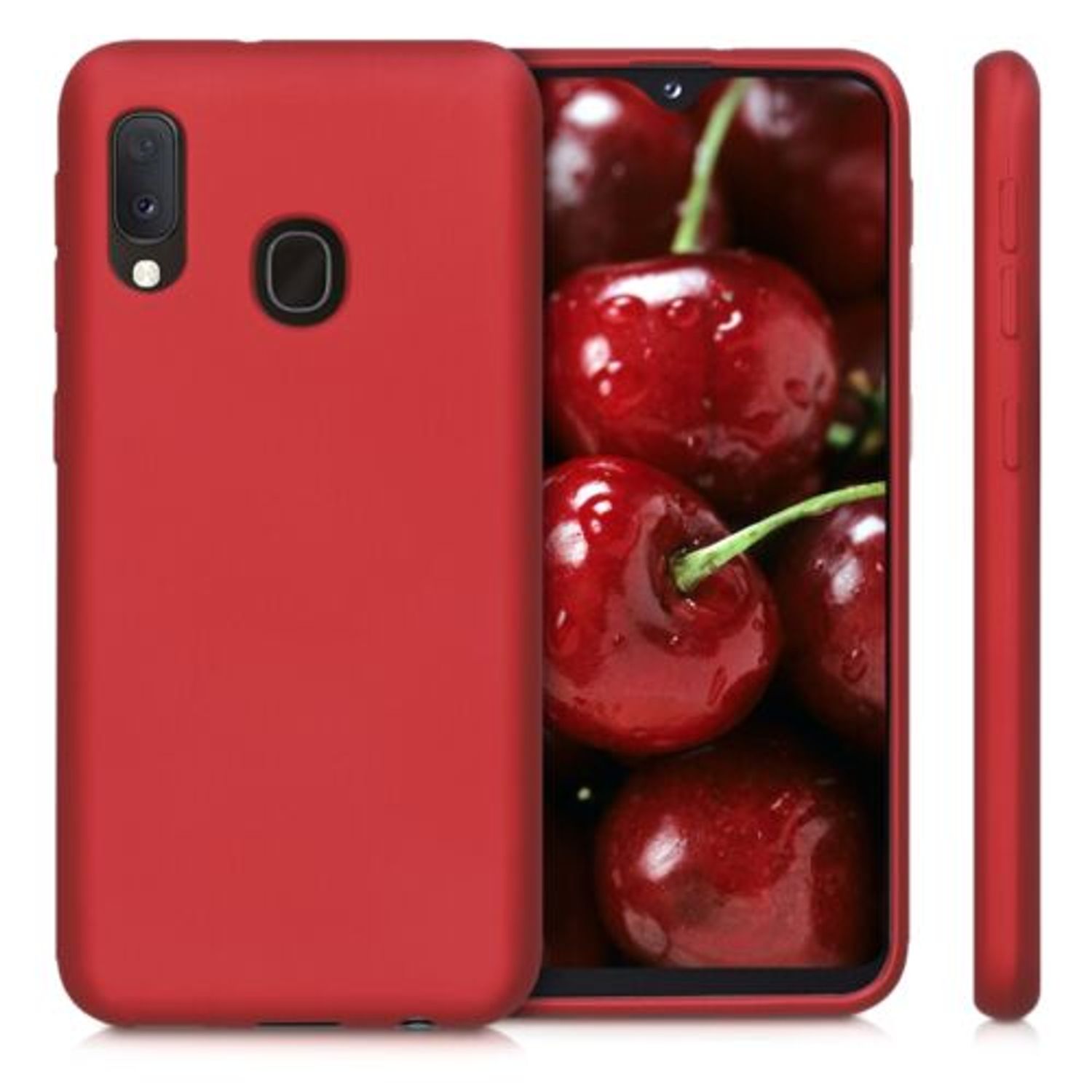 Husa pentru Samsung Galaxy A20e, Silicon, Rosu, 48739.36 fotografia produsului View 2 L