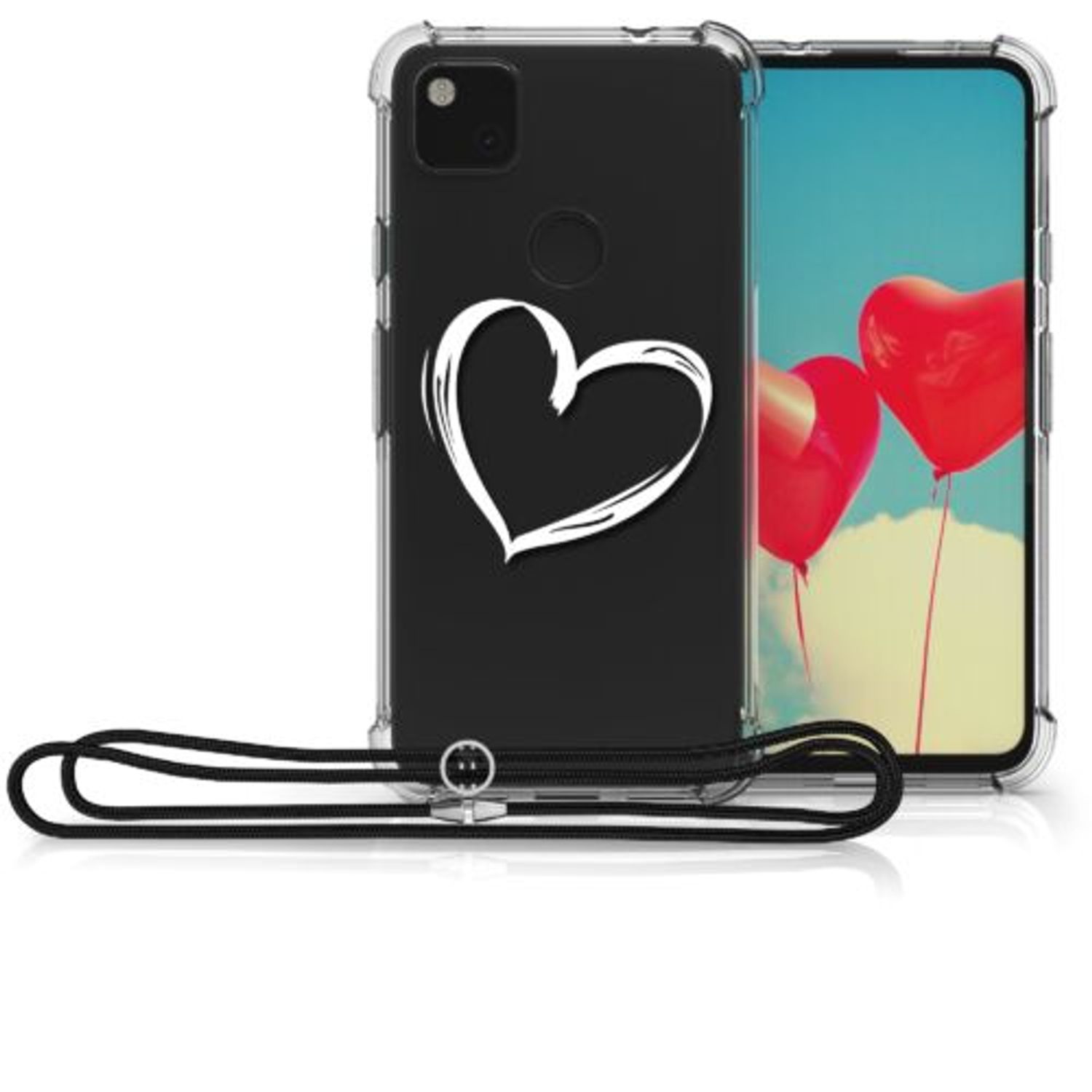 Husa pentru Google Pixel 4a, Silicon, Alb, 53079.09 fotografia produsului View 2 L