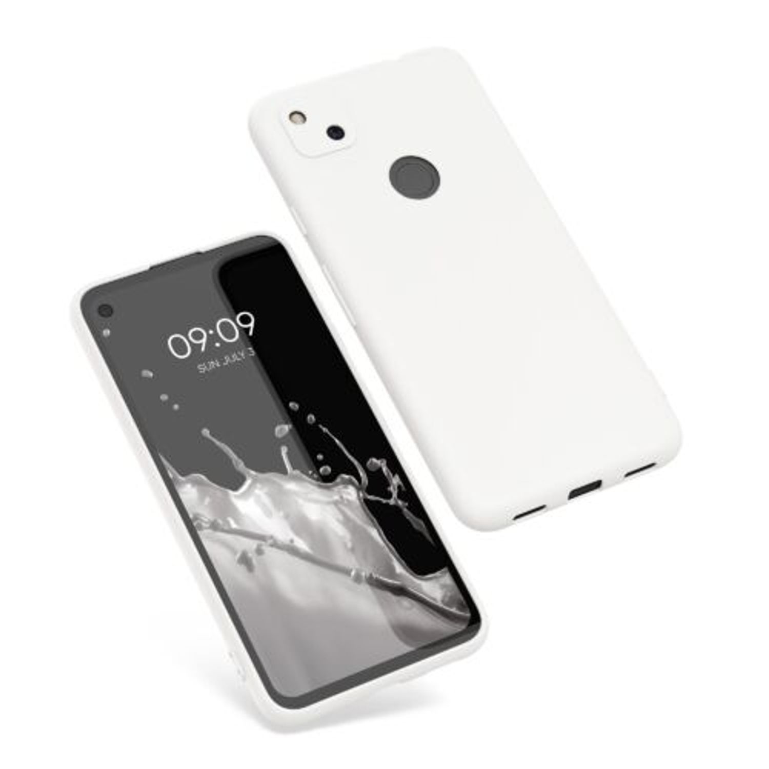Husa pentru Google Pixel 4a, Silicon, Alb, 52357.02 fotografia produsului View 2 L