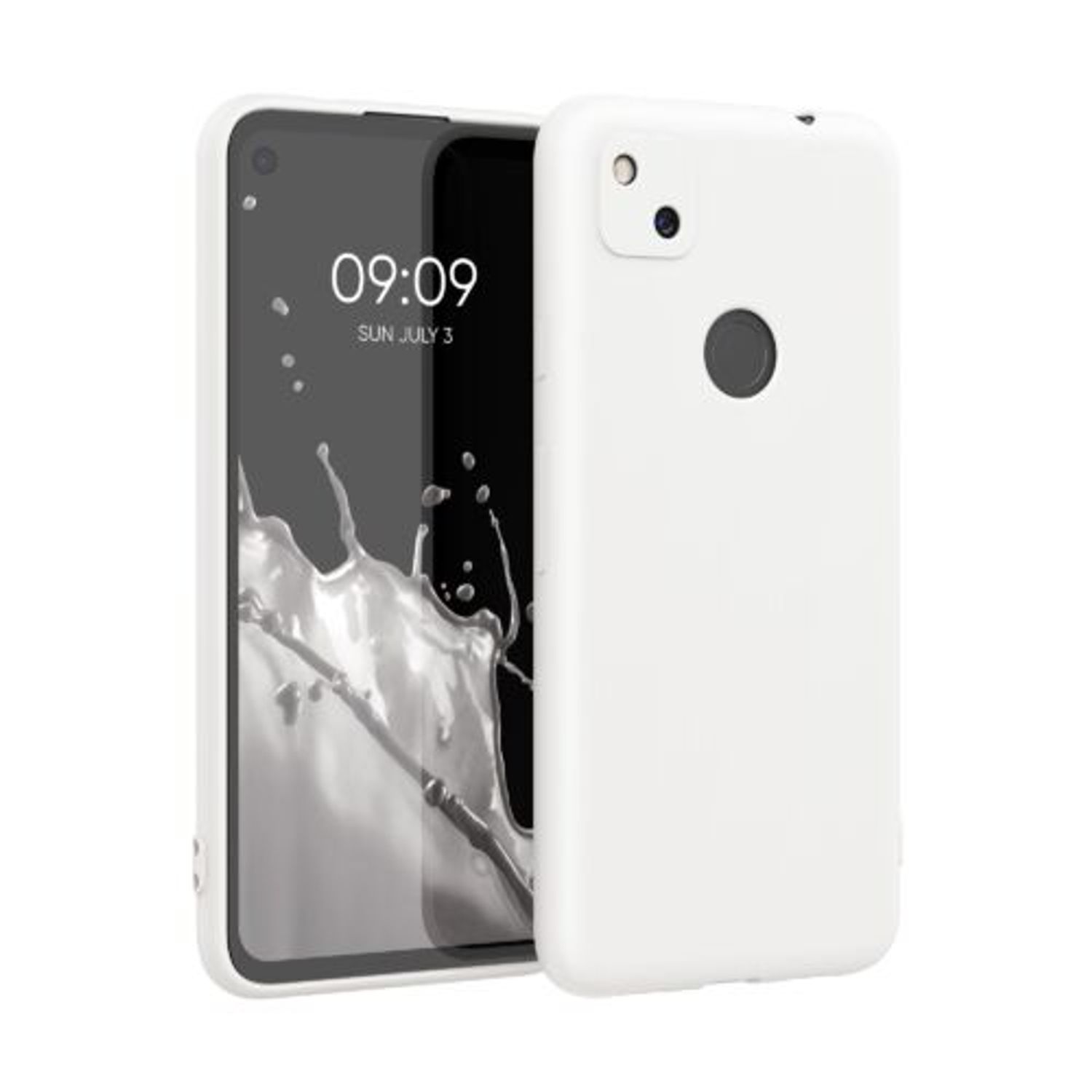 Husa pentru Google Pixel 4a, Silicon, Alb, 52357.02 fotografia produsului