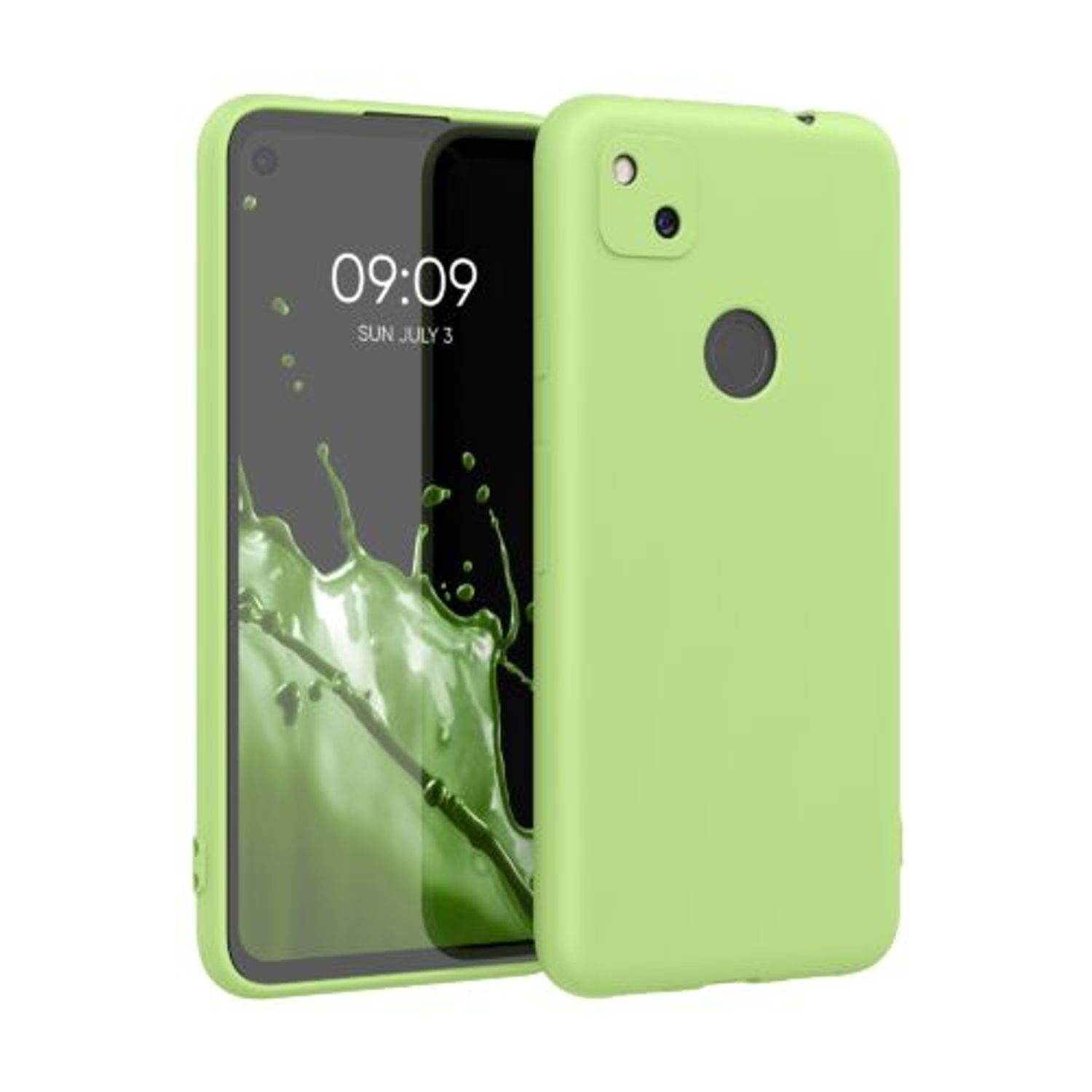Husa pentru Google Pixel 4a, Silicon, Verde, 52357.214 fotografia produsului