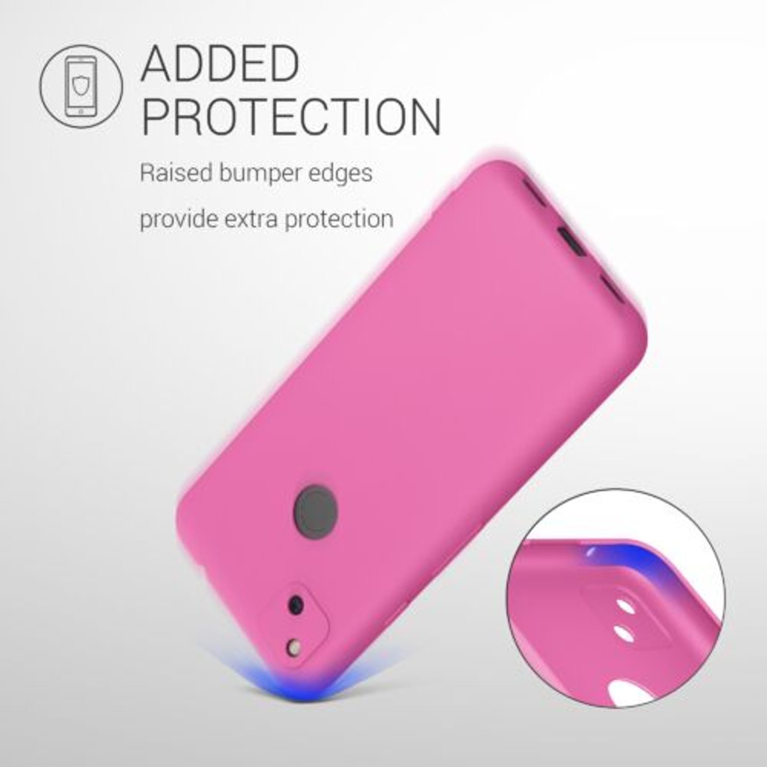 Husa pentru Google Pixel 4a, Silicon, Roz, 52357.163 fotografia produsului View 7 L