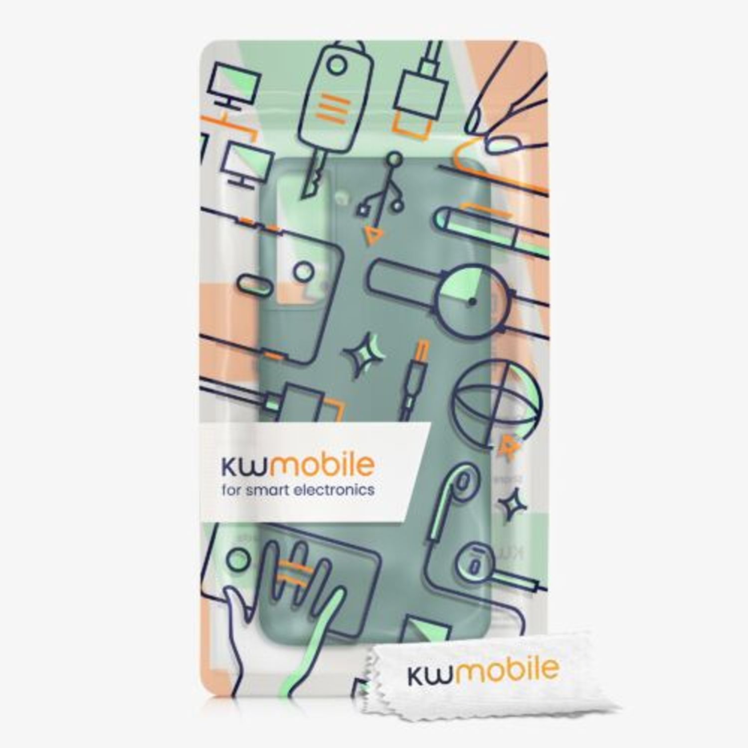 Husa pentru Samsung Galaxy S21, Silicon, Verde, 56681.171, Kwmobile fotografia produsului View 7 L