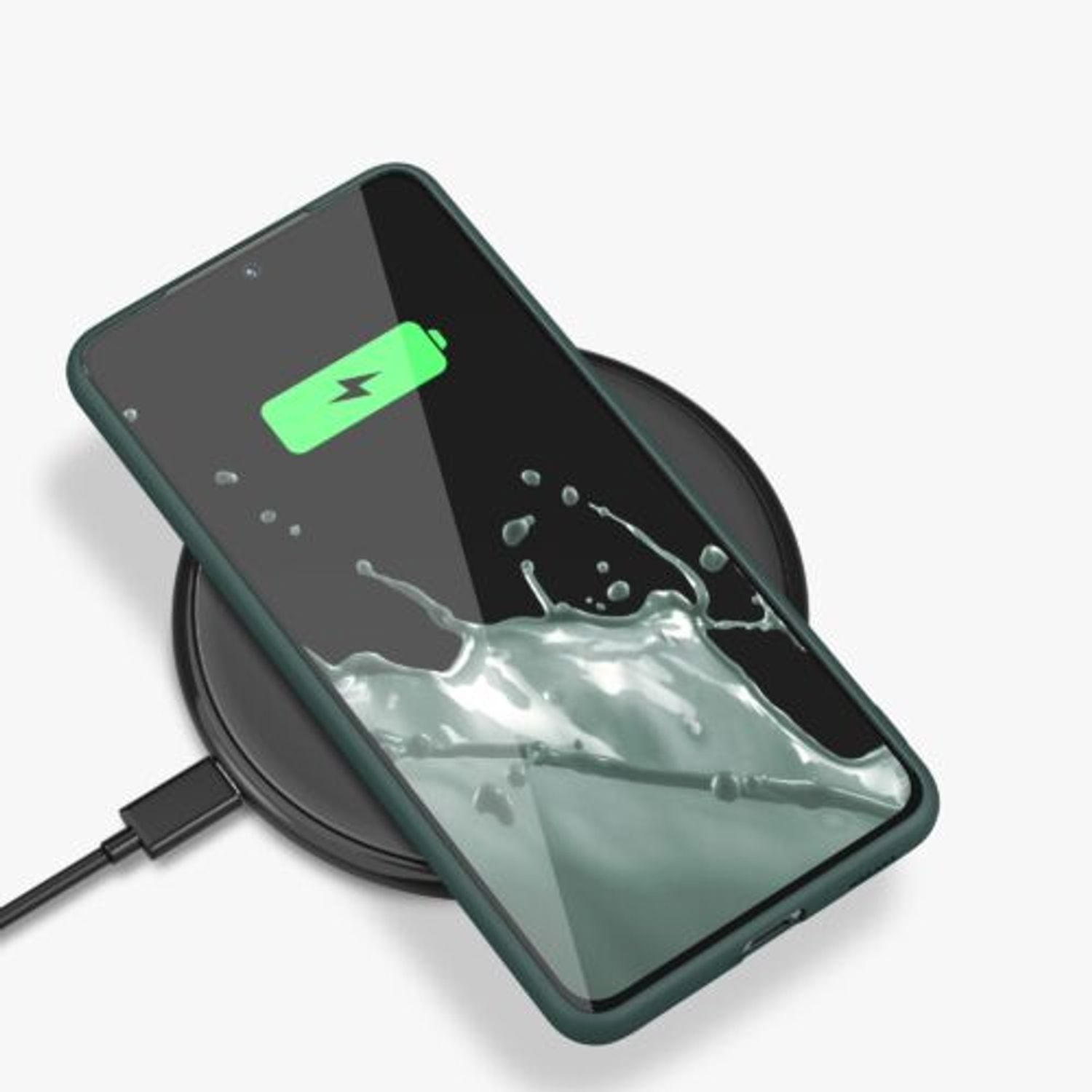Husa pentru Samsung Galaxy S21, Silicon, Verde, 56681.171, Kwmobile fotografia produsului View 8 L