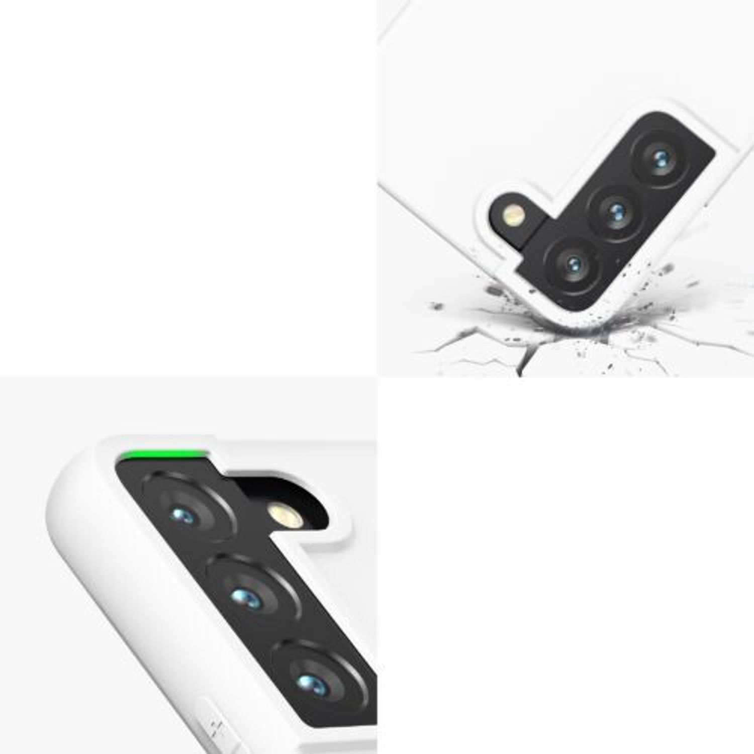 Husa pentru Samsung Galaxy S22, Silicon, Alb, 56758.48, Kwmobile fotografia produsului View 9 L
